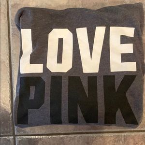 PINK full zip sweater